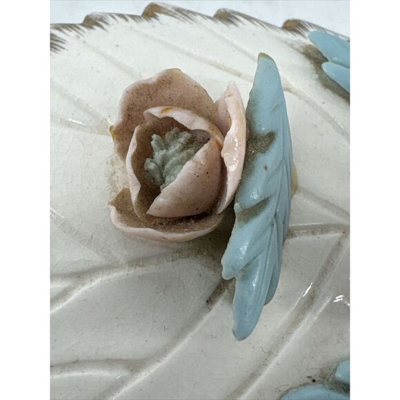 Porcelain Jewelry Trinket Dresser Box w/Lid & 2 Trays Arnart Creation Japan MCM - Picture 6 of 16